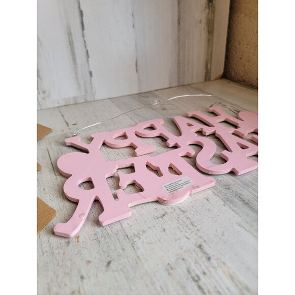 Happy Easter carrot patch arrow jelly beans spring hanging sign decor‎ - Picture 8 of 8